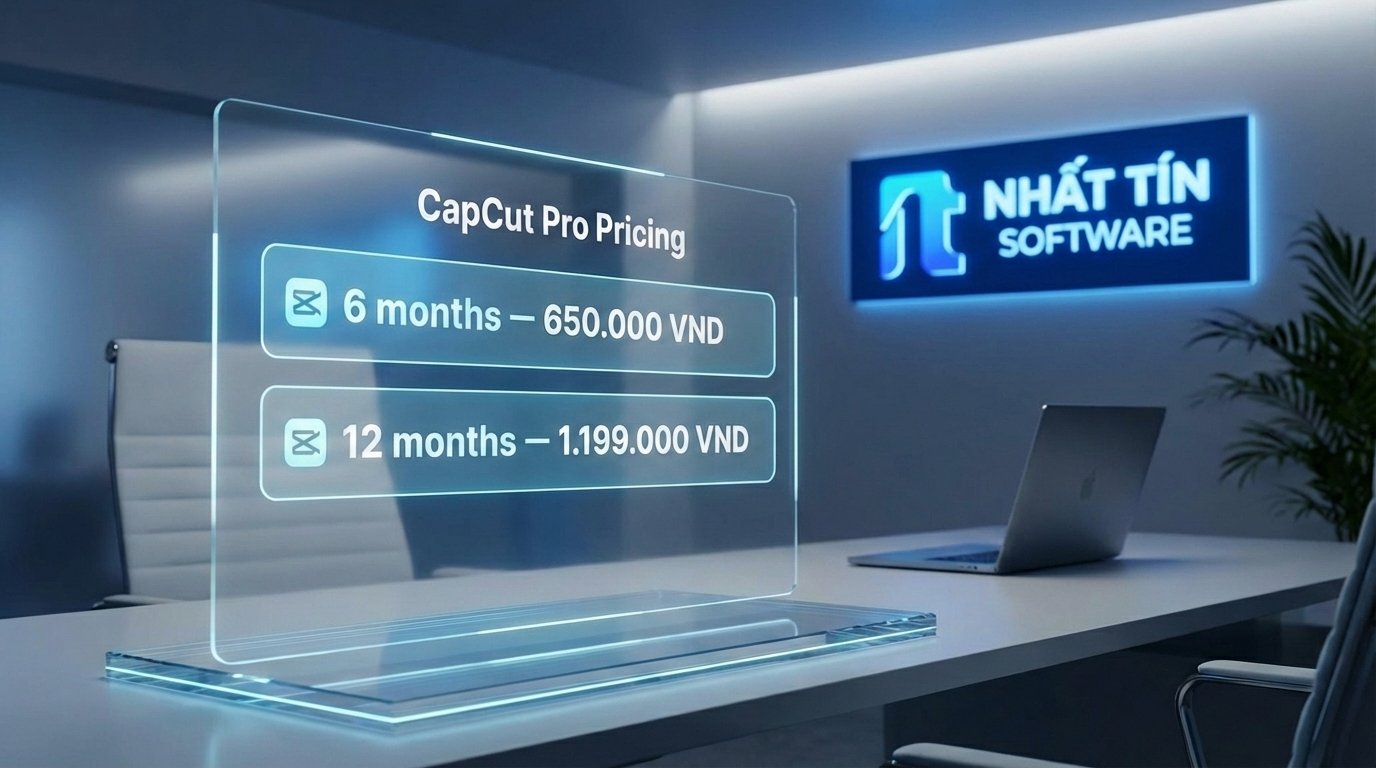 Giá CapCut Pro tại Nhất Tín Software