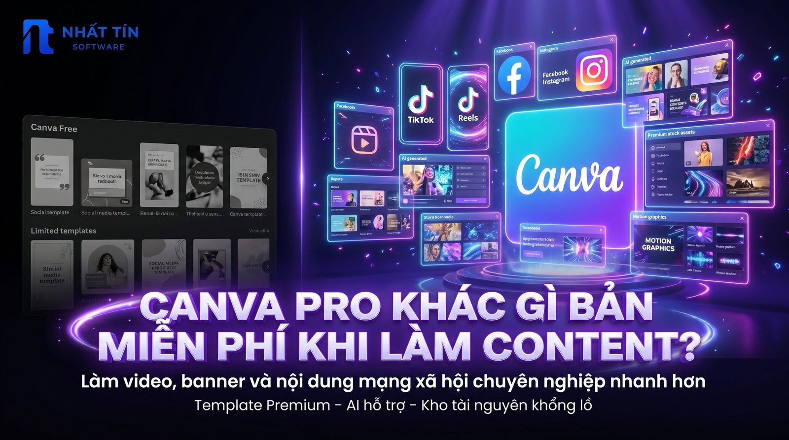 nâng cấp Canva Pro,Canva Pro vs Canva Free,Canva Pro khác gì bản miễn phí,so sánh Canva Pro và Canva miễn phí,thiết kế chuyên nghiệp,làm content hiệu quả,phần mềm thiết kế đơn giản,công cụ thiết kế online,tài khoản Canva Pro giá rẻ,