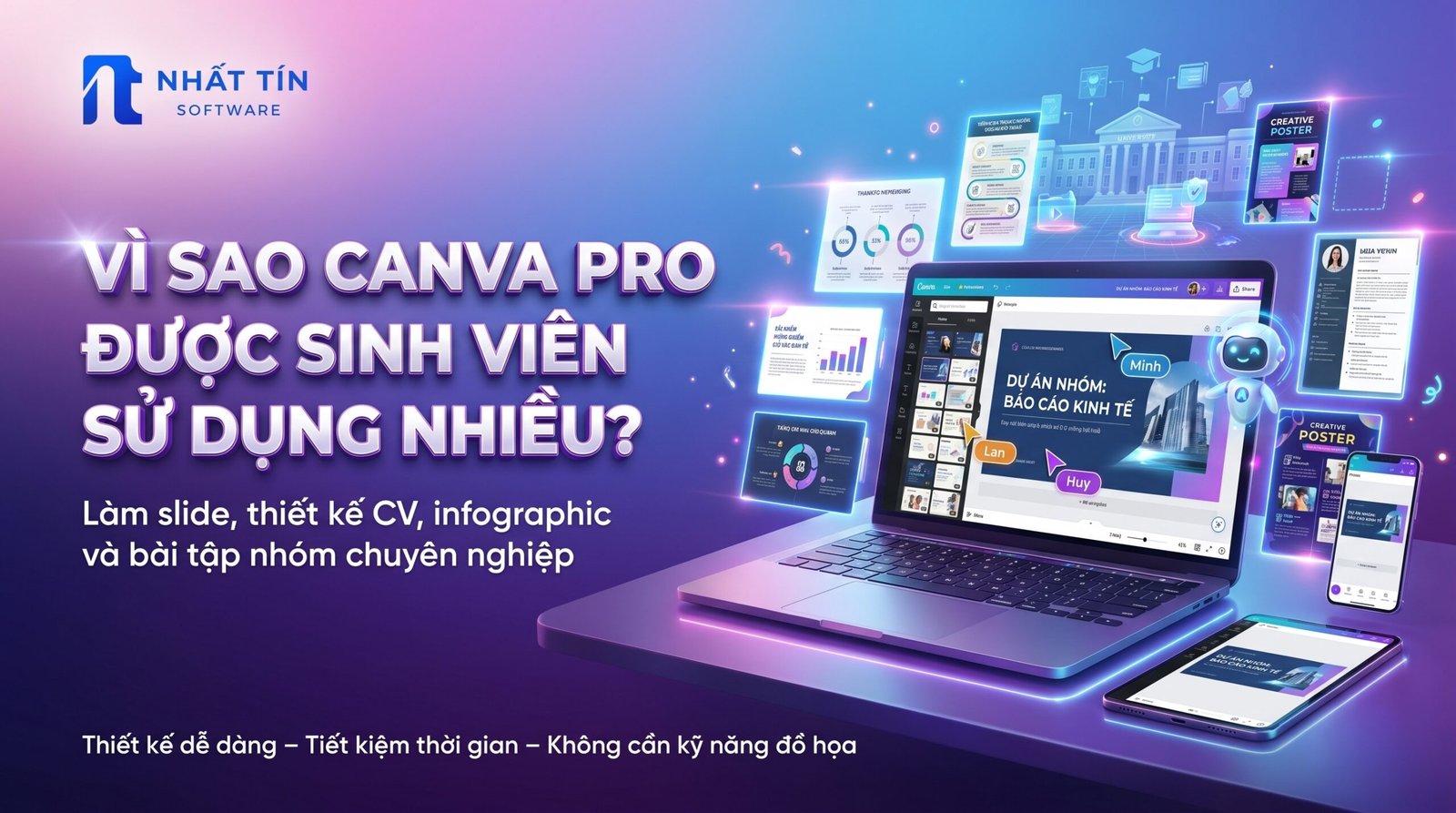 công cụ thiết kế,công cụ thiết kế Canva,Canva Pro cho sinh viên,tại sao nên dùng Canva Pro,Canva Pro cho học tập và làm việc,Canva Pro cho công việc,Canva Pro cho học tập,Canva Pro giúp làm việc hiệu quả như thế nào,mua Canva Pro giá rẻ,