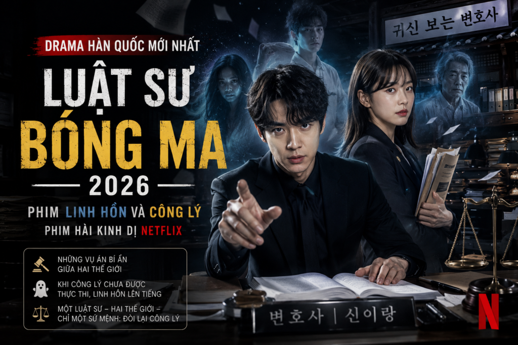 Luật Sư Bóng Ma 2026 : Bộ Phim Hài Kinh Dị Hàn Quốc Về Những Vụ Án Bí Ẩn Giữa Hai Thế Giới
