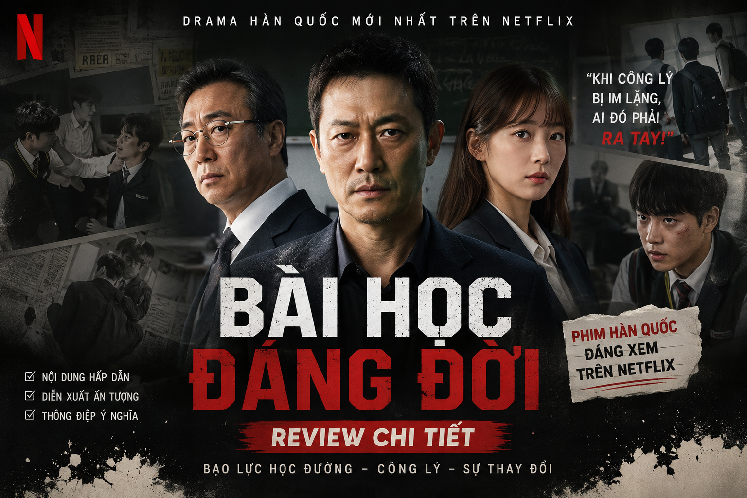 Drama Hàn Quốc Mới Nhất: Bài Học Đáng Đời Là Phim Gì?
